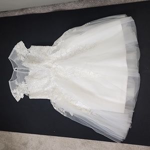 Size 12 short sleeve wedding dress